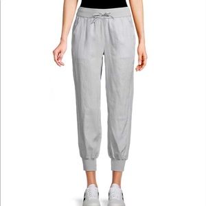 NWT Purenavy Saks linen jogger pant in grey xs
